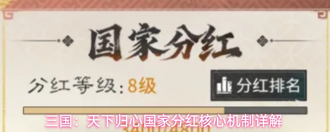 三国：天下归心国家分红核心机制详解